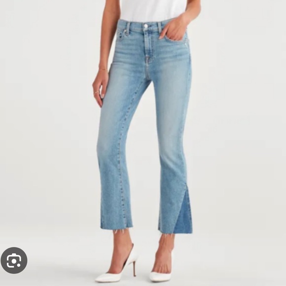 7 For All Mankind | Vintage Mercer High-Rise Slim Ki Jeans - Picture 1 of 8